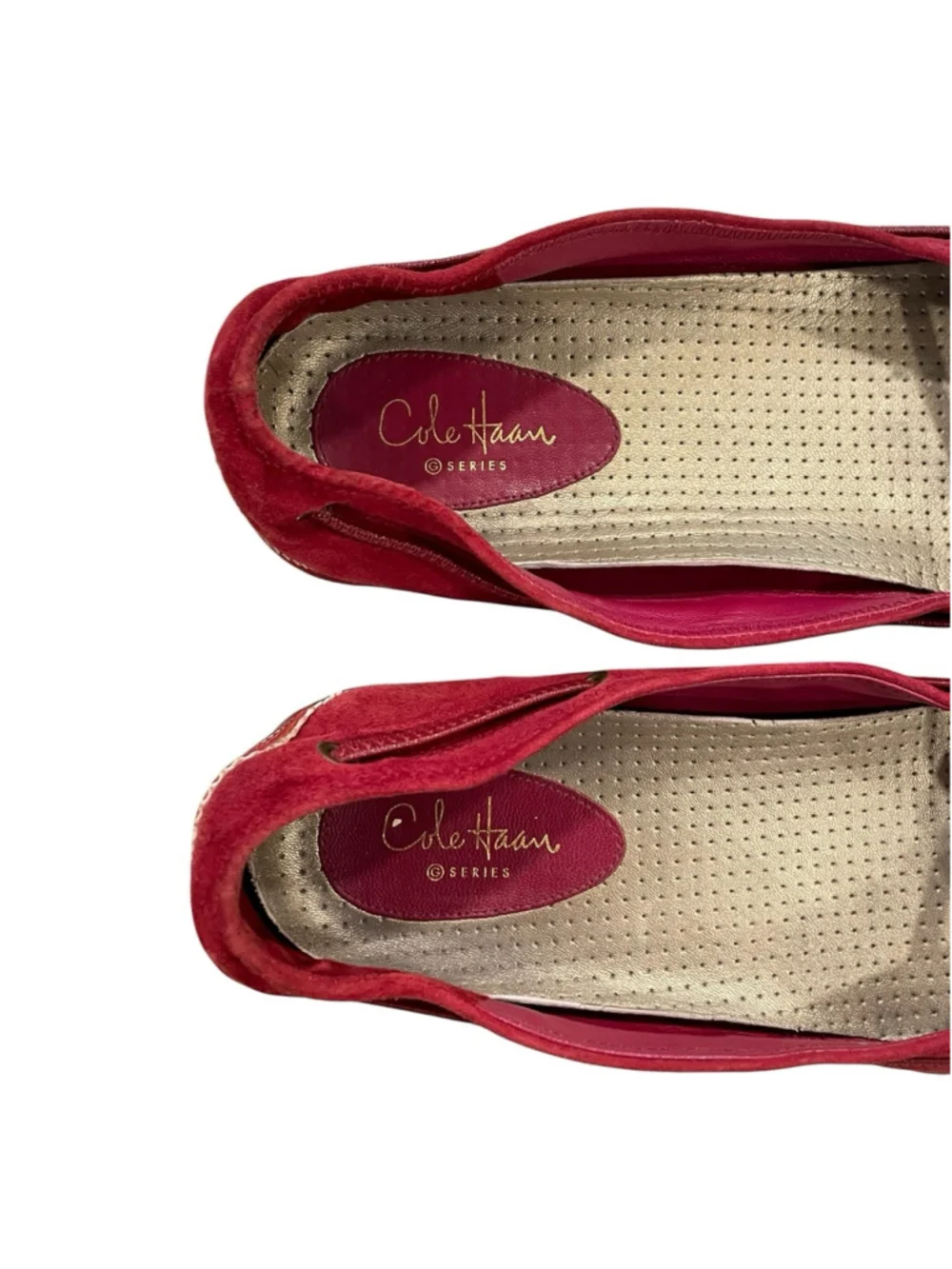 Cole Haan G Series Womens 8.5 Ballet Flat Slip On Sneaker Comfort Suede Patent